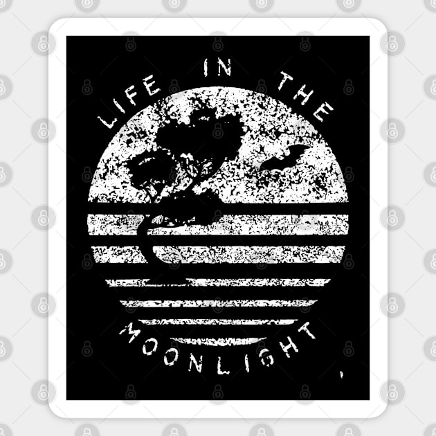 Moonlighting, living in the moonlight. Magnet by Bird